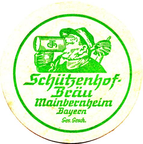 mainbernheim kt-by schützenhof rund 1a (215-u ges gesch-grün) 